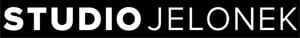 studio jelonek logo black background